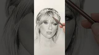 Portrait Drawing Tutorial for Beginners  Charcoal Drawing  Taylor Swift [upl. by Raila750]