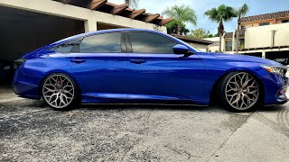 Vossen HF2 Hybrid Forged Staggered Setup on Accord 20182020 [upl. by Devlen]