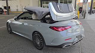 CLE300 cabriolet putting roof down [upl. by Htiekel]