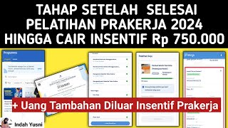 TAHAP SELANJUTNYA SETELAH SELESAI PELATIHAN PRAKERJA 2024 HINGGA DAPAT INSENTIF PRAKERJA [upl. by Eisset]