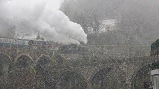 Llangollen in the Snow 05032017 [upl. by Kreiner]