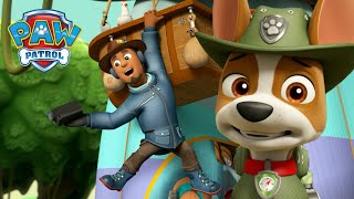 Pups save Travelling Travis stuck in a Jungle tree  PAW Patrol  Cartoons for Kids Compilation [upl. by Arlo]