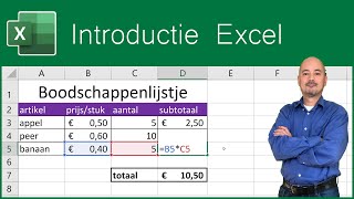 Introductie Excel Nederlands [upl. by Ortrude]