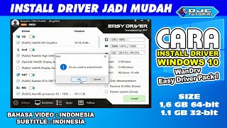 Cara Install Driver Windows 10 dengan WanDrv Easy Driver Pack [upl. by Kal]