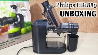 Unboxing Slow Juicer Philips HR188970 Indonesia [upl. by Mak628]