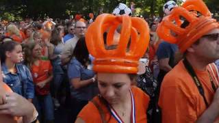 EK 2017 Vrouwen voetbal Huldiging Park Lepelenburg Utrecht Leeuwinnen achter de schermen [upl. by Ninetta]