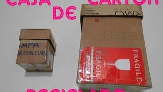 Cómo hacer una caja de cartón reciclado [upl. by Ynetsed981]