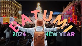 🇬🇪 Batumi New Years Eve 2024 Fireworks Concerts amp Street Party 4KHDR [upl. by Nediarb944]