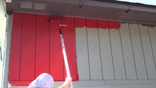 Exterior Painting Step 7 Brushing and Rolling the House [upl. by Verile806]