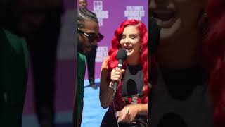 Justina Valentine Spits FIRE On The Red Carpet 🔥  BET Awards 2024 [upl. by Wong614]