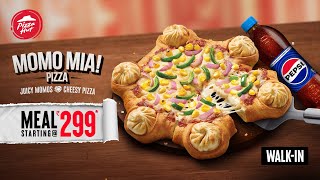 Try Momo Mia Pizza  Juicy Momo x Cheesy Pizza  Pizza Hut [upl. by Fidole]