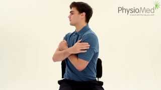 Physio Med  Neck and Upper Back Stretching Exercises Occupational Physiotherapy [upl. by Ellinad32]