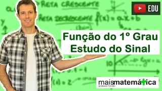 Função do Primeiro Grau Função Afim Estudo do Sinal Aula 9 de 9 [upl. by Beora416]