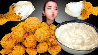 Mukbang✨뿌링클닭다리 뿌링치즈볼 뿌링소스 듬뿍😄치킨 먹방🍗 BHC KOREAN SWEET FRIED CHICKEN amp CHEESEBALL チキン ASMR 쎄미 [upl. by Farmann873]