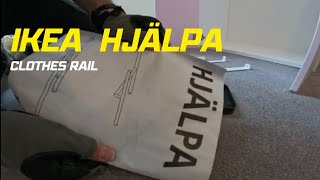 Maximize Your Closet Space with Ikea Hjälpa Clothes Rail  Ikea Clothes Rail Hack [upl. by Karlik]