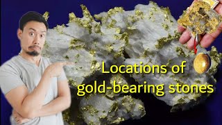 Locations of goldbearing quartz stone [upl. by Marlane]