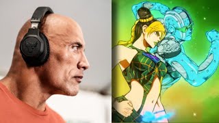 The Rock reacts to the Stone Ocean Opening… [upl. by Gamal]