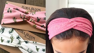 How to Make Twisted Headband out LIKE A PRO in 5 minutesewing and sellingQuick and Easy DIY Gift [upl. by Elianora714]