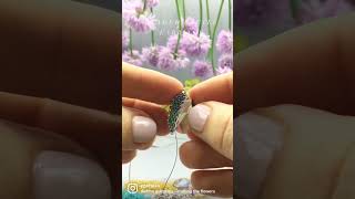 Jewelry Making At Home 🪲 Peyote Stitch Patterns Using Colorful Beads beadwork handmadejewelry [upl. by Yhtomit]