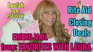 Friend Mail  Rite Aid Deals amp Loofah Review from PSBYSYW amazon FavoritesWithLaura [upl. by Natehc]