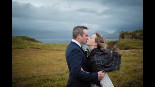 Colin and Aprils Dunscaith Castle Elopement on Skye [upl. by Zetrom]