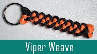 Paracord Viper Weave Keychain [upl. by Millicent]