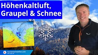 Höhenkaltluft Graupel und Schnee [upl. by Favrot790]