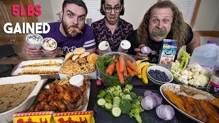 FAST FOOD VS HEALTHY MUKBANG 25000 CALORIES [upl. by Ahseyd]