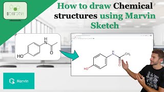 How to draw chemical structures using Marvin Sketch chemistry organic marvinsketch [upl. by Immak672]