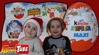 Juguetes Sorpresa de los Kinder Navidad y Maxi en tú canal infantil en Castellano [upl. by Lux]