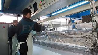 Do you know how a knife coating machine produces PVC tarpaulin [upl. by Jenna981]