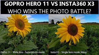 GoPro Hero 11 vs Insta360 X3 Photo battle Which is the best allrounder [upl. by Guthry]