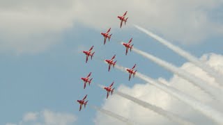 RAF Red Arrows full display  RIAT 2024 [upl. by Tupler508]