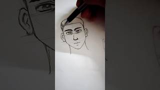 How to draw face for beginners  tutorial video 2024  shorts youtubeshorts facedrawing [upl. by Fields]