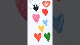 Rainbow colors heart painting with iphone case drawing shorts shortvideo youtubeshorts [upl. by Kcered645]