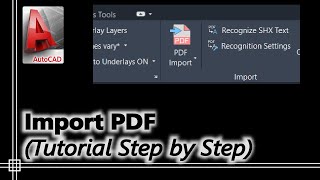 Autocad  How to import a PDF [upl. by Khai221]