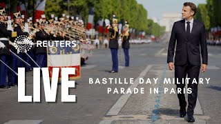 LIVE Bastille Day military parade on the ChampsElysees in Paris [upl. by Robbins171]