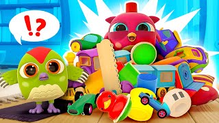 The Tidy Up song for kids Clean up toys with Hop Hop the owl songs for kids Nursery rhymes [upl. by Runkel]