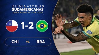 CHILE vs BRASIL 12  RESUMEN  ELIMINATORIAS SUDAMERICANAS  FECHA 9 [upl. by Avaria]