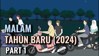 MALAM TAHUN BARU 2024 PART 1  Animasi Sekolah [upl. by Annairba]