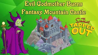 The Simpsons Tapped out Evil Godmother Burns with Fantasy Mountain Castle [upl. by Aneetsirhc]