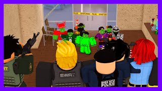 ZOMBIES BREACH POLICE STATION ZOMBIE RESPOND TEAM Emergency Response Liberty County Roleplay [upl. by Esorbma]