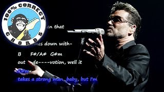 George Michael  Faith  Chords amp Lyrics [upl. by Oiceladni]