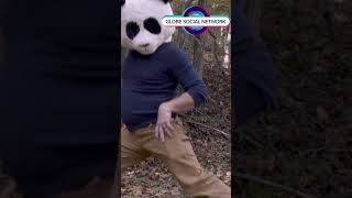 Watch This Hilarious Man Bust A Move with A Panda Head On [upl. by Loring]