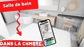 Aménagement salle de bain dans chambre à coucher 3 options [upl. by Orna]