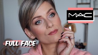 FULL FACE quotMAC COSMETICSquot MAKE UP  CERNES TEINT YEUX LIPS amp SWATCHES [upl. by Laurice]