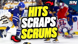 13 Minutes Of Hits Scraps and Scrums  202324 NHL Highlights [upl. by Okihsoy628]