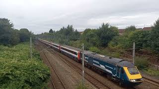 InterCity 125 Heritage Train passing through Edgeley Stockport [upl. by Afton]