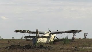 Luhansk airport completely destroyed in fighting in Ukraine [upl. by Halyk626]