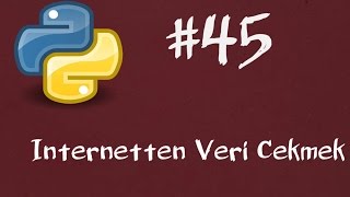 Python3 Dersleri 45  Bir Web Sitesindeki Kelime Frekansı 3 İnternetten Veri Çekmek [upl. by Colene903]